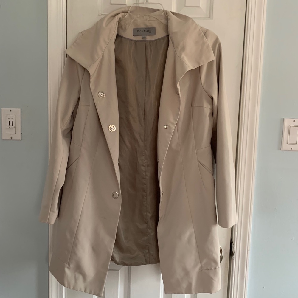 Anne Klein Hooded Raincoat